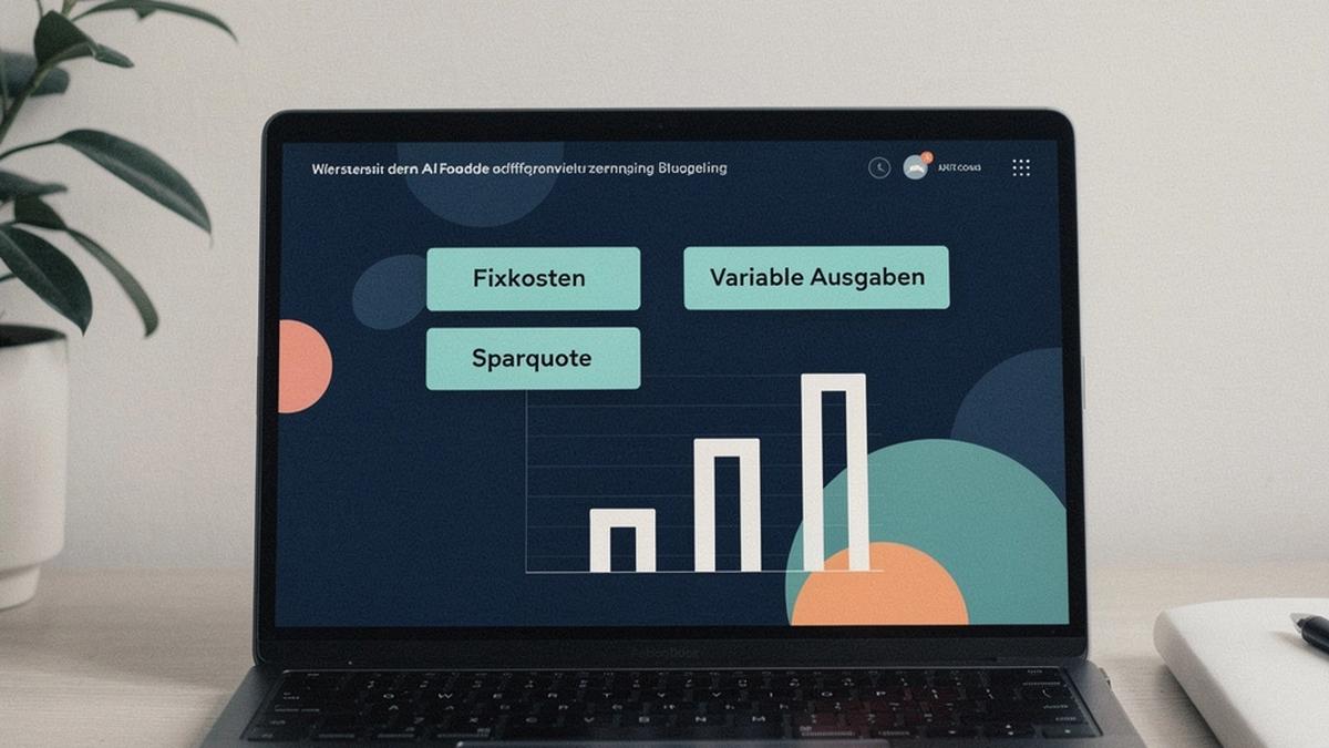 Illustration: Chat-Coach erklärt Budgetbegriffe und zeigt Beispiele in Karten